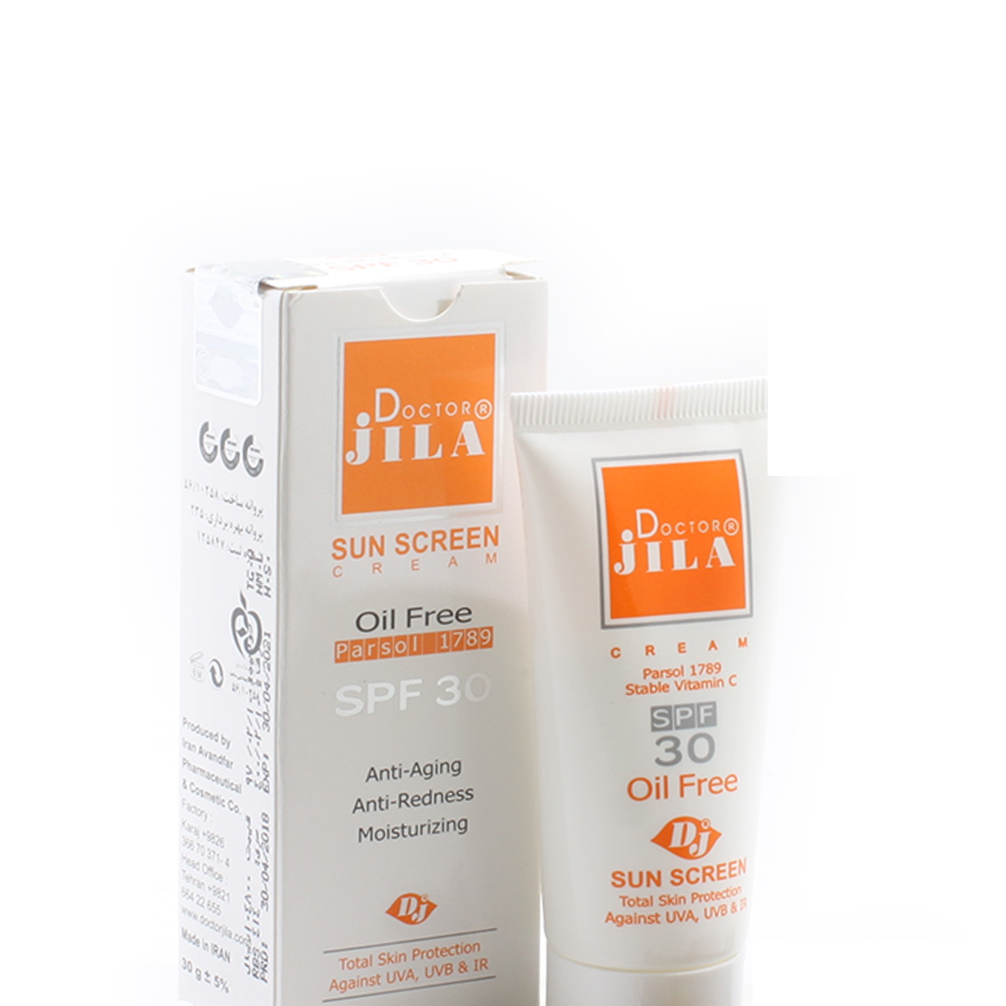 کرم ضدآفتاب فاقد چربی SPF30 دکتر ژیلا